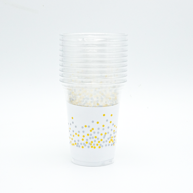 Tasses à boire en plastique jetables d'ANIMAL FAMILIER de logo fait sur commande standard du diamètre 98mm 16oz
