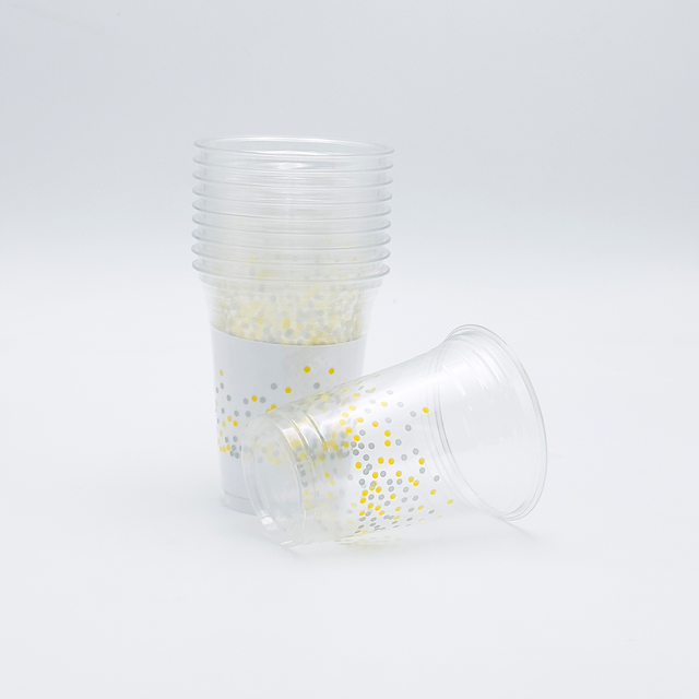 Gobelets à boire en plastique jetables transparents avec logo personnalisé 32oz