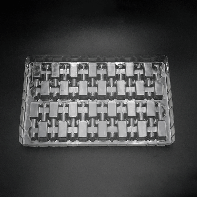 Emballage de plateau blister transparent en plastique pour lentille électronique personnalisée