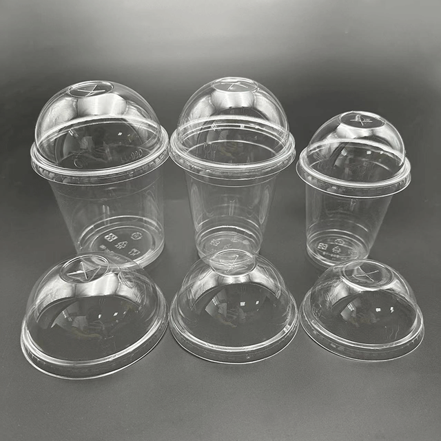 série en plastique jetable de couvercles de diamètre standard de 90mm 98mm 107mm pour les tasses à boire