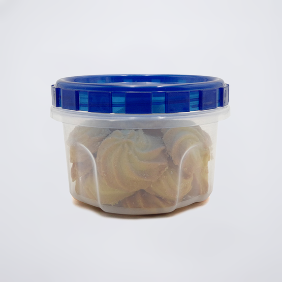 Récipient alimentaire en plastique réutilisable, micro-ondable par injection de 16 oz, sans fuite