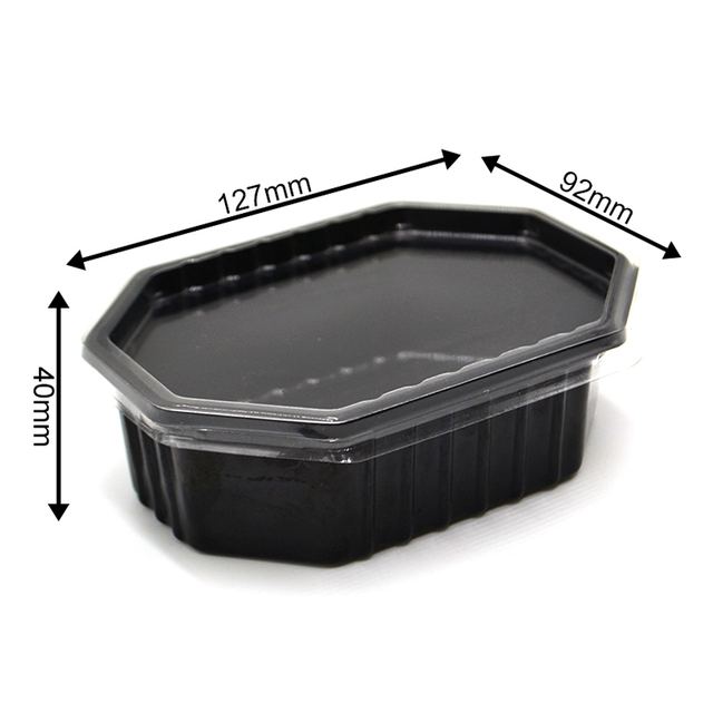 boîte en plastique à emporter jetable de casse-croûte de récipient de pâtisserie de 250ml 8.8oz