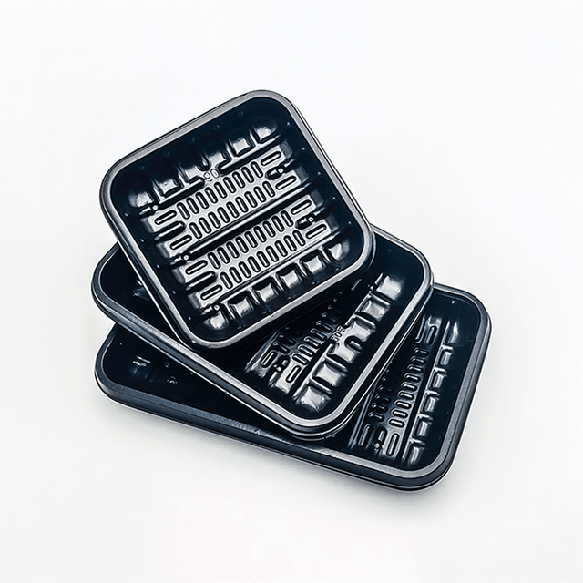 Plateau d'emballage en plastique jetable pour aliments surgelés, série multidimensionnelle disponible pour réfrigérateur