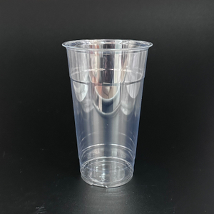 Gobelets à boire en plastique jetables transparents avec logo personnalisé 32oz