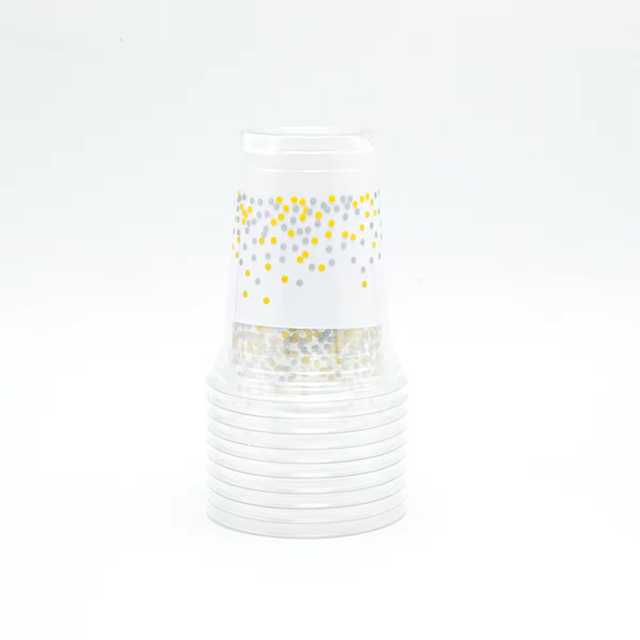 Gobelet à boire froid en plastique jetable 8oz 16oz 32oz Gobelets en plastique transparent jetables avec gobelets à boire en plastique pour boissons chaudes en plastique d'impression